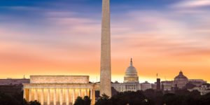 image of Washington Monument and the Capitol Building