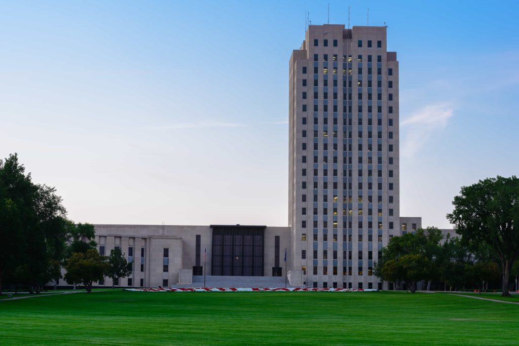 image of North Dakota state Capitol